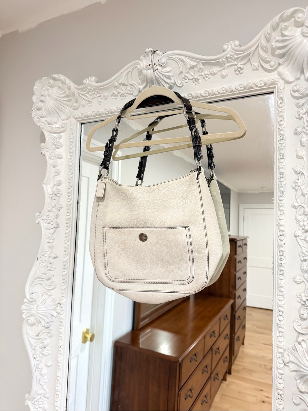 Coach Vintage Chelsea Pebbled Leather Turnlock Hobo Bag